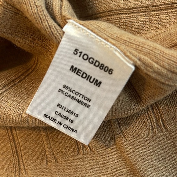 REVOLVE One Grey Day Women’s M Tan Ribbed Cashmere & Cotton Knit Long Maxi Skirt - Picture 11 of 11